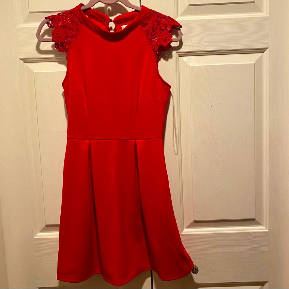 NWT Pockets Red Dress Speechless